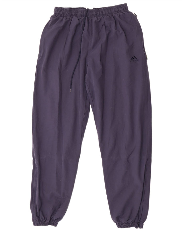 Calça de treino masculina Adidas Joggers grande poliéster azul marinho