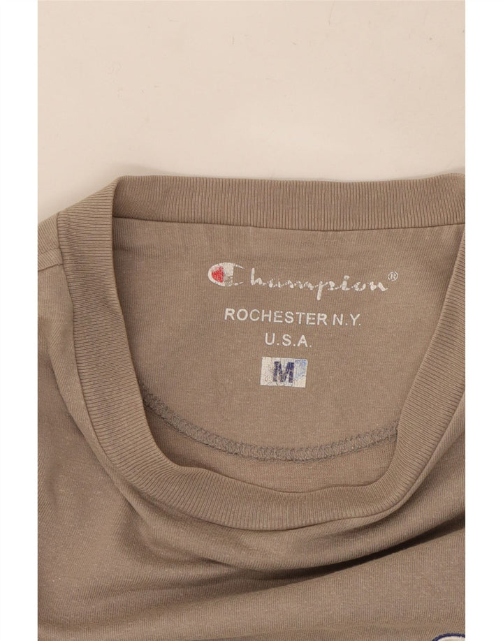 CHAMPION Mens Top Manga Longa Médio Bege