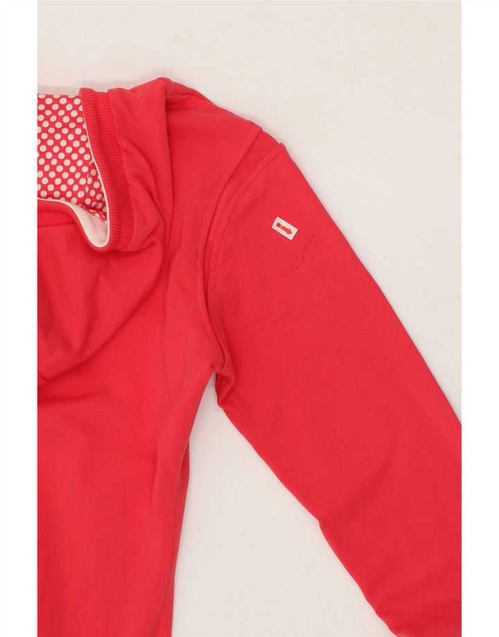 PUMA Womens Graphic Zip Hoodie Sweater UK 10 Small Pink Cotton Vintage Puma and Second-Hand Puma from Messina Hembry 