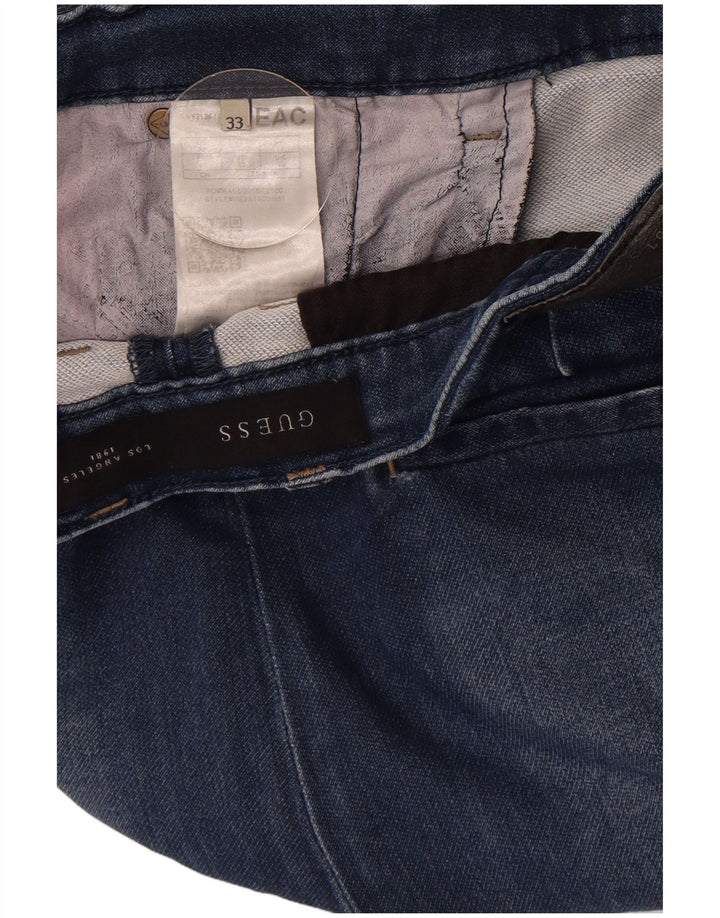 Guess Jeans Slim Masculino W33 L32 Azul Marinho