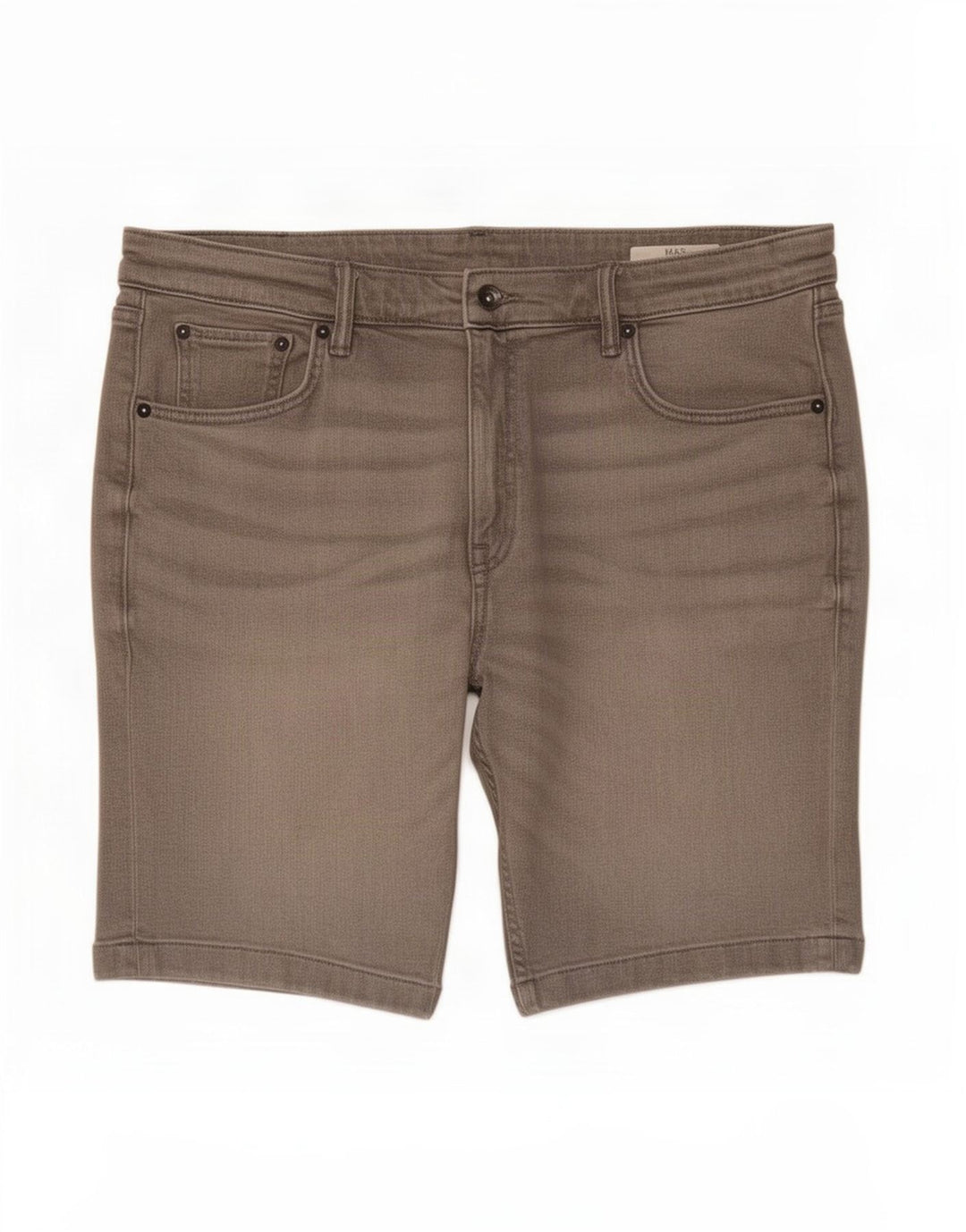 Shorts jeans masculino Marks & Spencer W36 grande algodão cinza