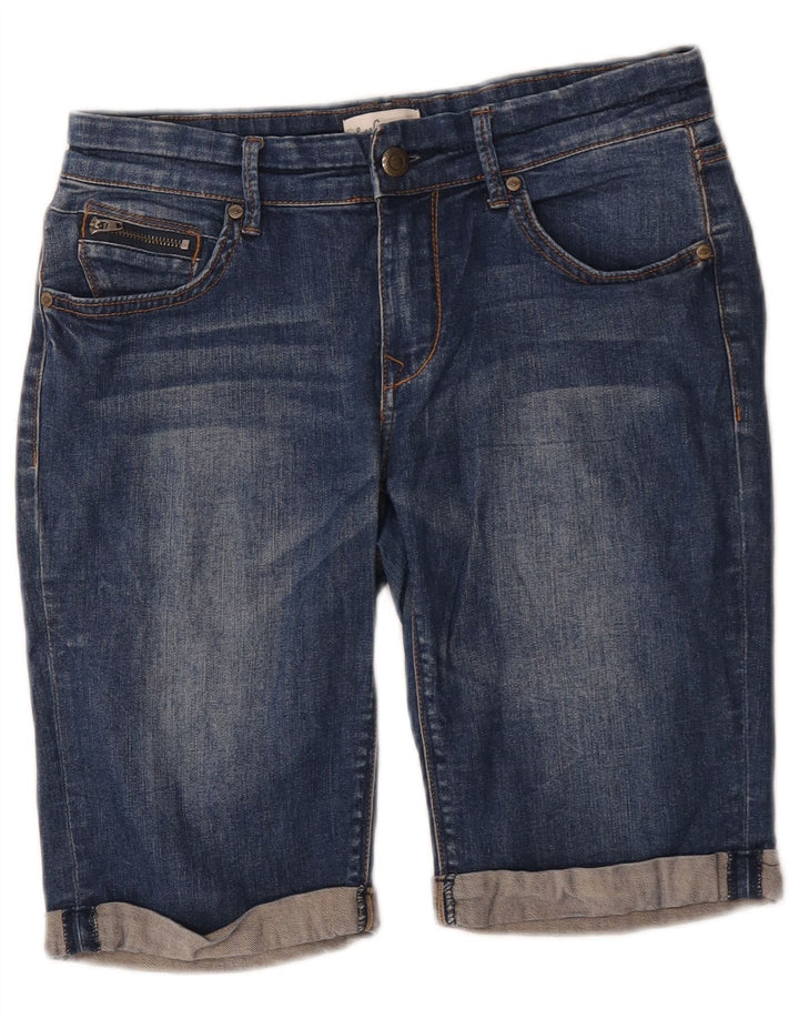 Shorts jeans feminino Lee Cooper EUA 10 grande W30 algodão azul