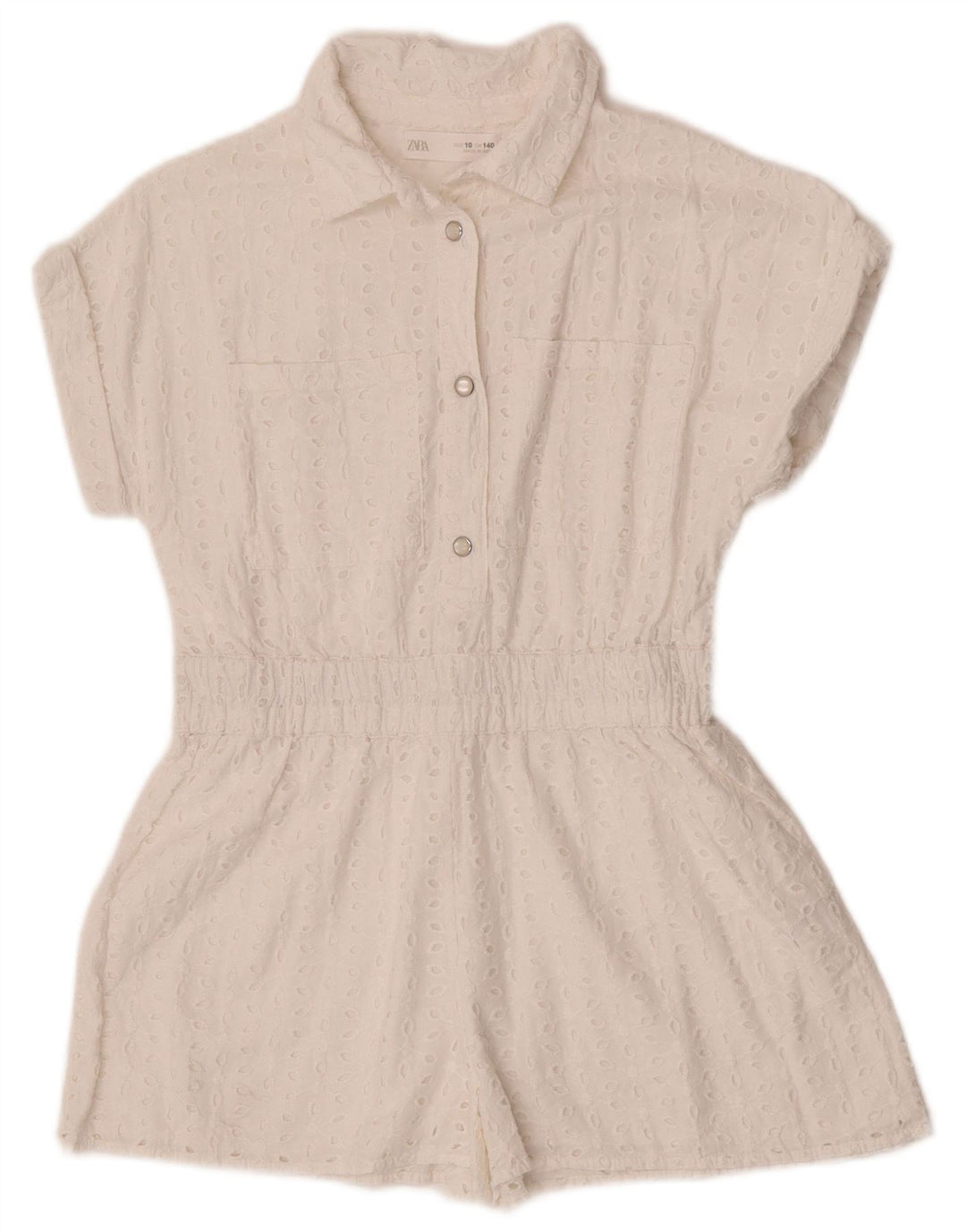 Macacão Zara Meninas 9-10 Anos Branco
