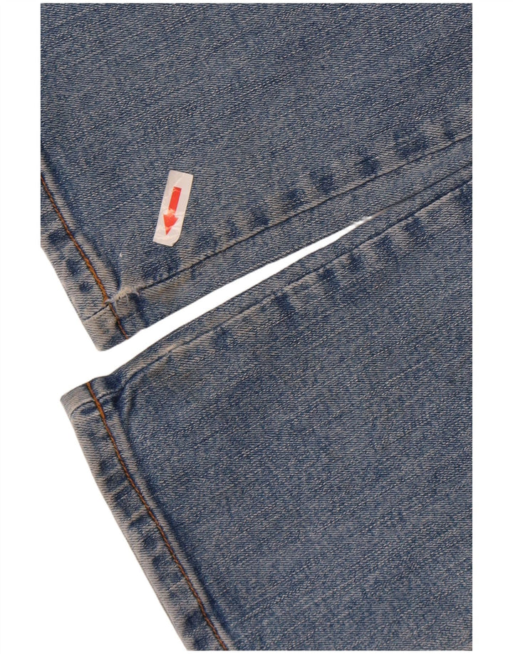 Jeans retos femininos Wrangler US 10 médio W28 L28 algodão azul
