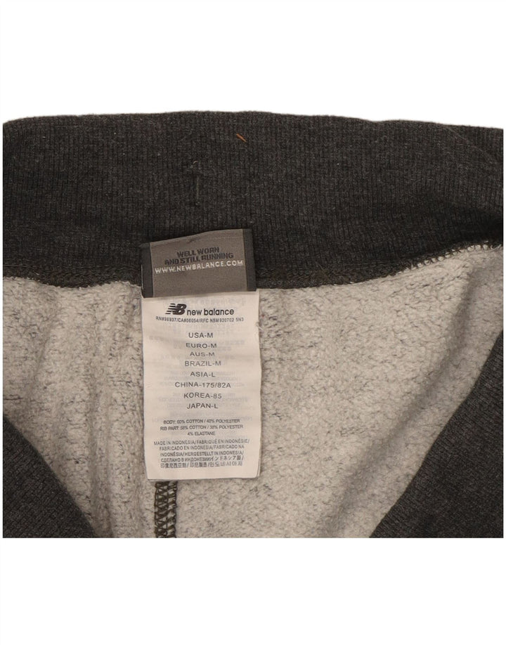New Balance Mens Calças de treino Joggers médio cinza algodão
