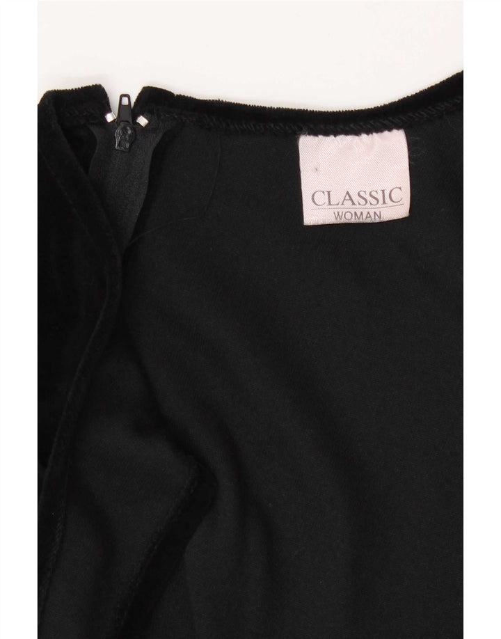 Vestido feminino CLASSIC Slim Fit Bodycon Reino Unido 12 Médio Preto