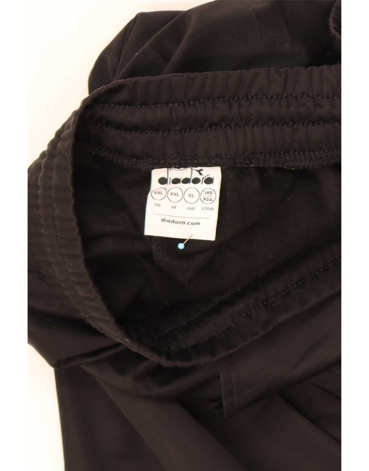 Calças de treino masculinas Diadora 2XL poliéster preto
