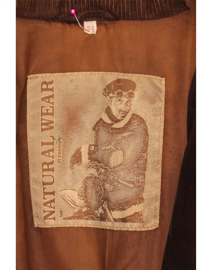 Jaqueta corta-vento masculina Conbipel natural wear camurça IT 52 grande marrom