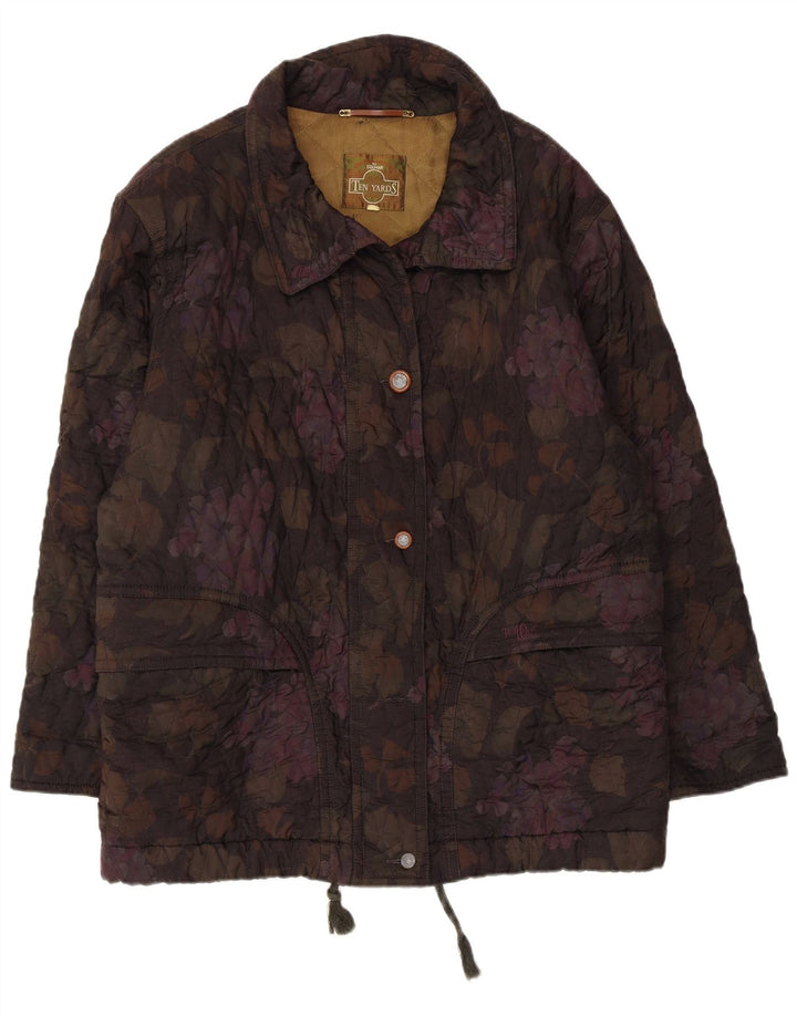 Jaqueta acolchoada feminina Colmar IT 46 grande floral multicolorida