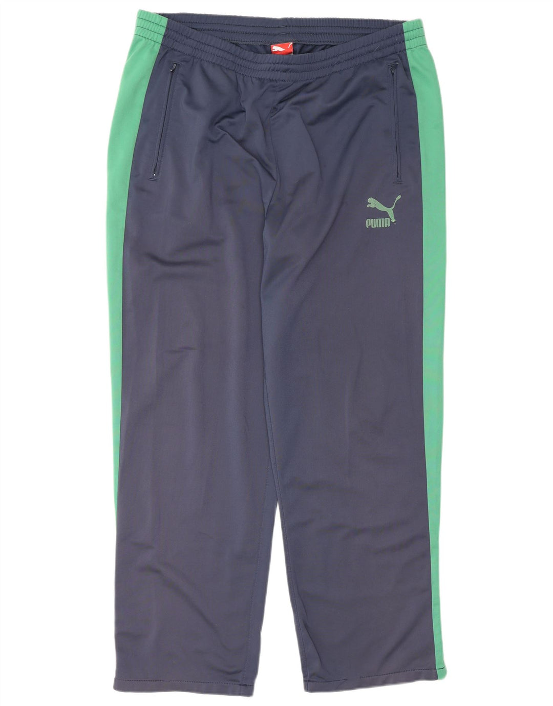 Calça de treino masculina Puma XL azul marinho colorblock