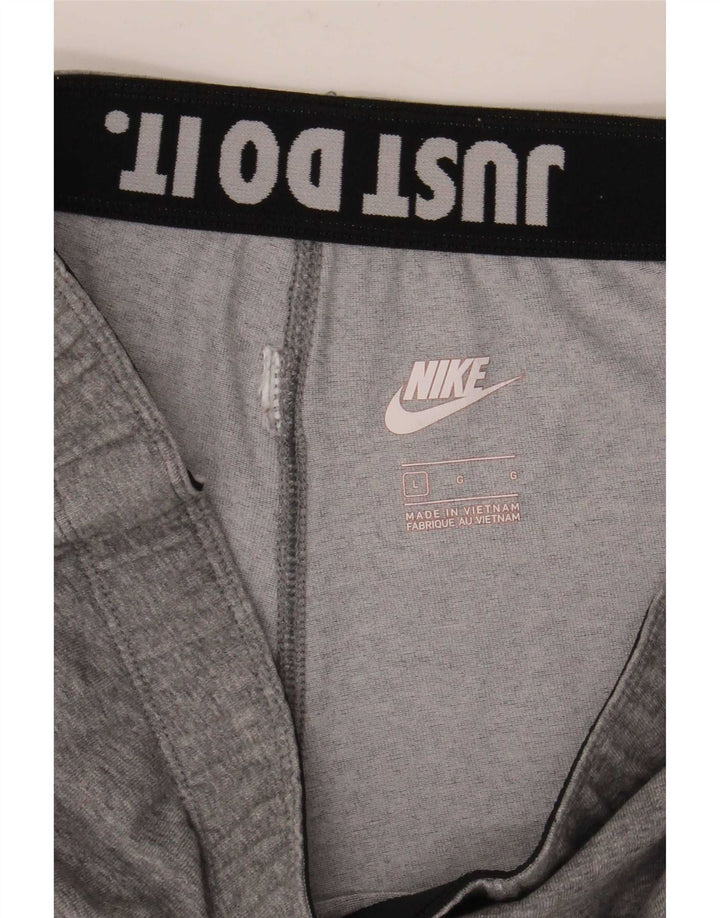 Leggings Nike Femininas Graphic UK 14 Grande Cinza Flecked