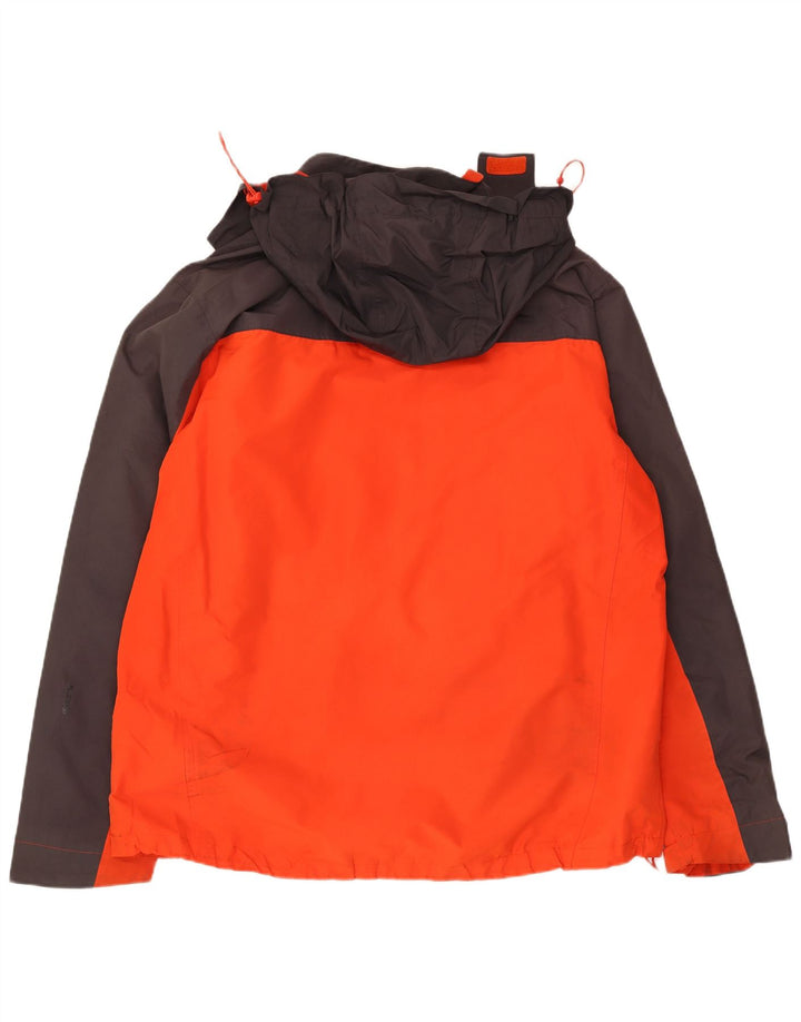 Jaqueta de chuva masculina com capuz MOUNTAIN WAREHOUSE Reino Unido 42 XL laranja colorblock