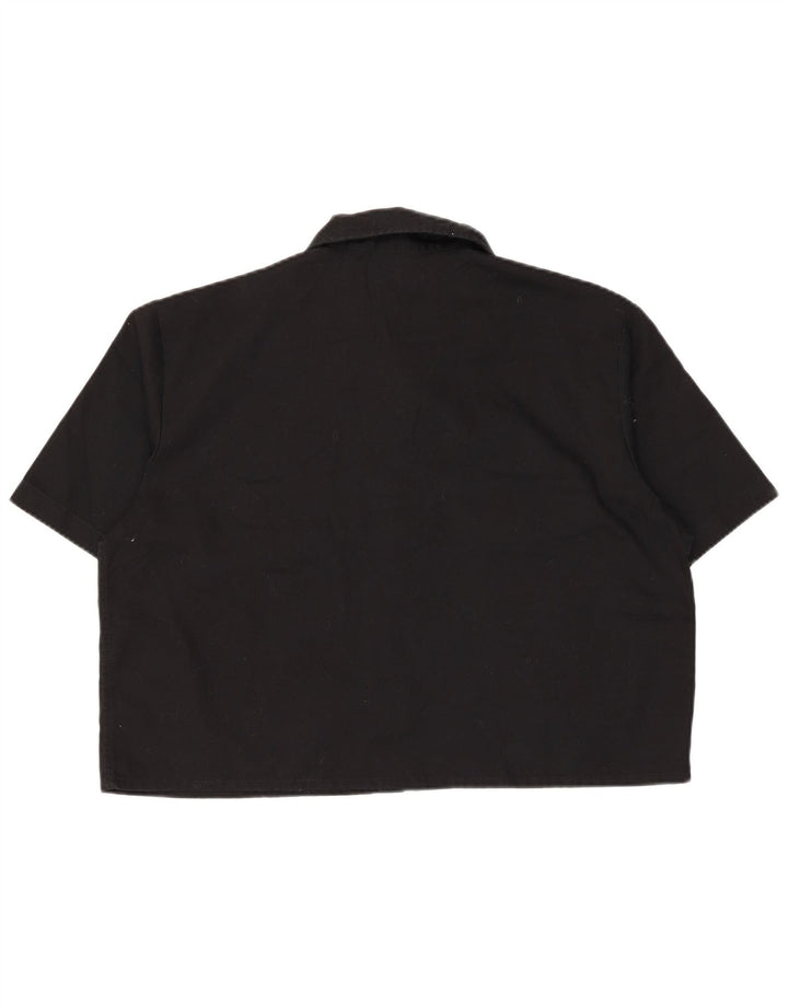 Camisa feminina de manga curta Dickies UK 16 grande poliéster preto