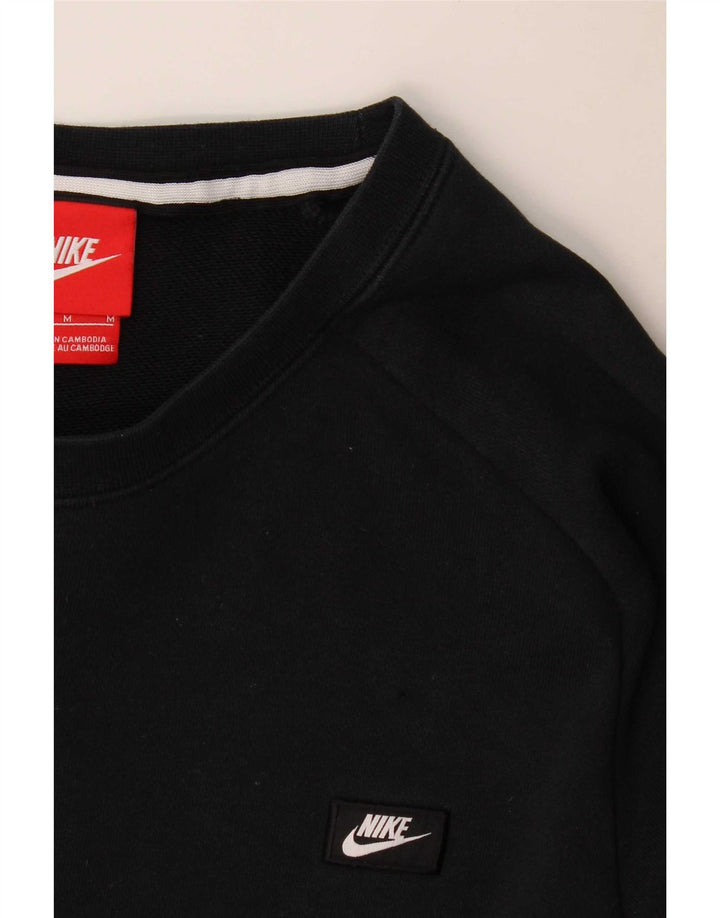 Nike masculino moletom jumper médio algodão preto