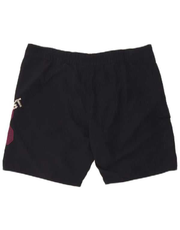 Coast Mens Graphic Natação Shorts Grande Poliéster Azul Marinho