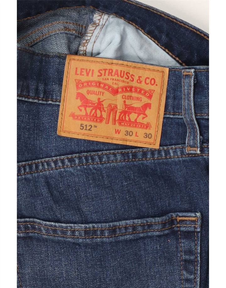Calça Jeans Levis Masculina 512 Tapered Slim W30 L30 Azul