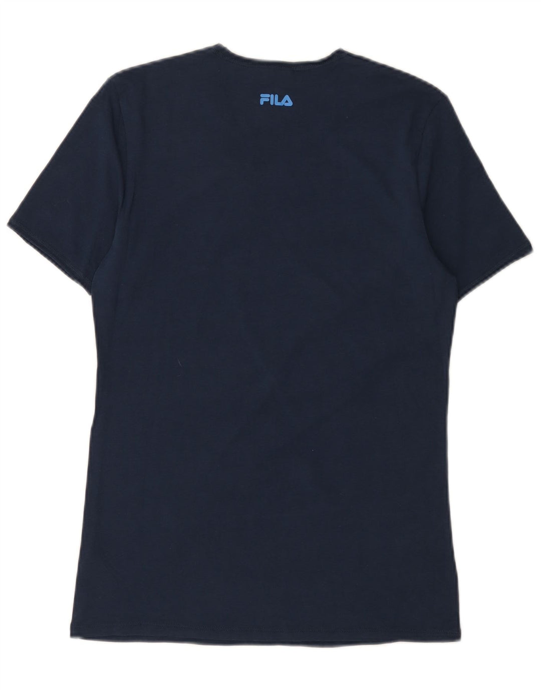 Camiseta masculina Fila top pequeno algodão azul marinho