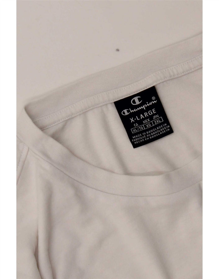 Campeão Masculino Top Manga Longa XL Branco