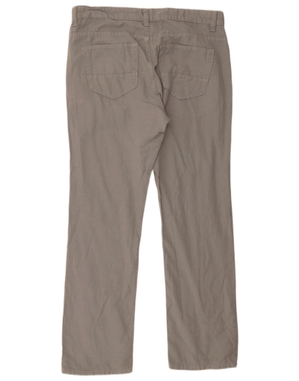 Calça masculina reta casual Marks & Spencer W34 L31 algodão cinza