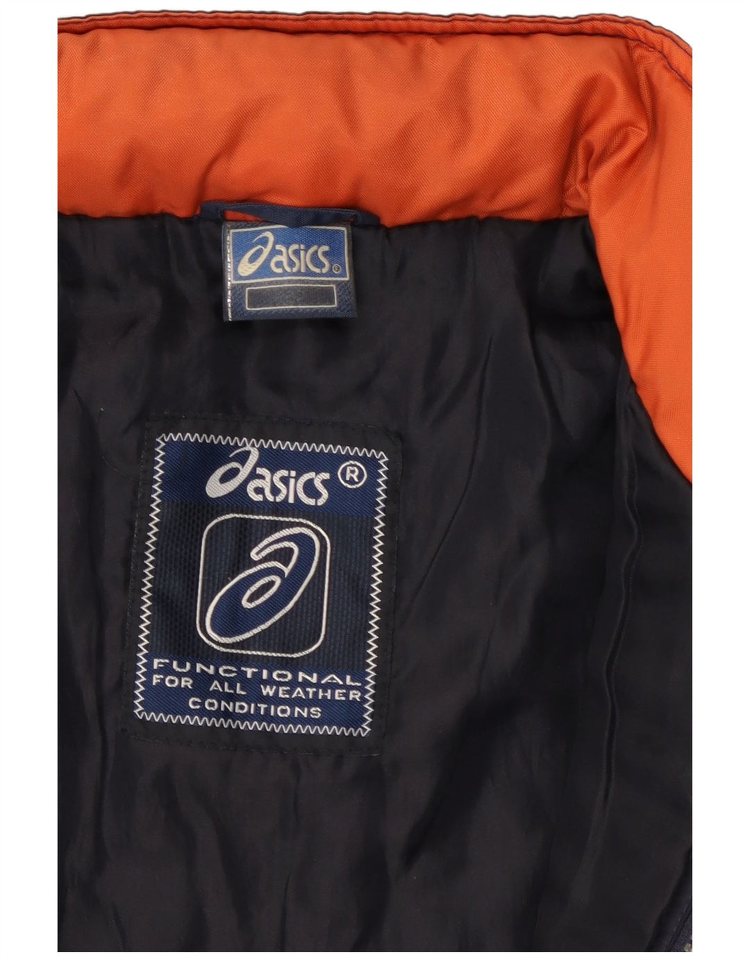 Jaqueta corta-vento masculina Asics Graphic UK 38 médio azul marinho colorblock