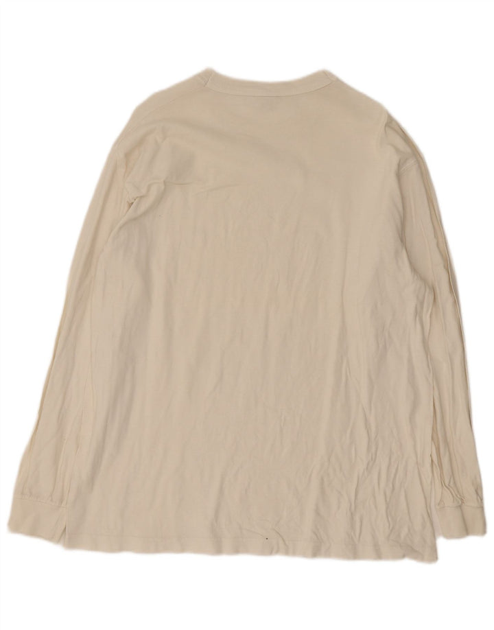 Top masculino Levi's manga comprida grande algodão branco
