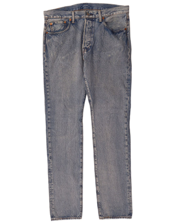 Levi's Masculino 501 Straight Jeans W34 L34 Azul Algodão