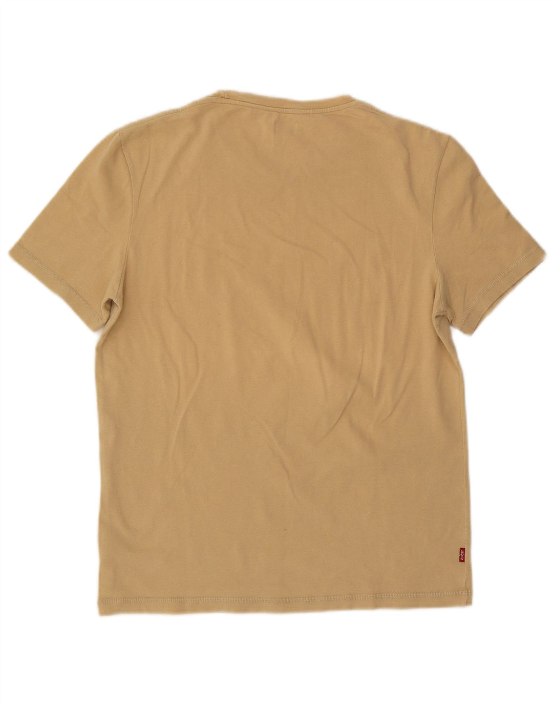 Camiseta feminina Levi's UK 14 grande algodão bege
