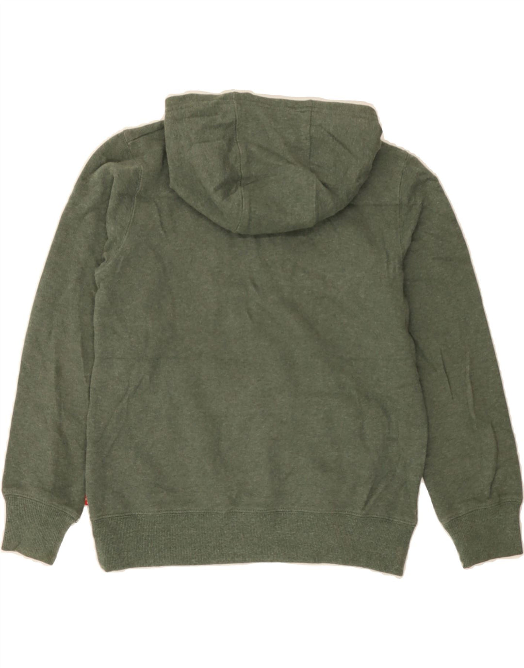 LEVI'S Boys Graphic Hoodie Jumper 11-12 Years Green Cotton Vintage Levi's and Second-Hand Levi's from Messina Hembry 