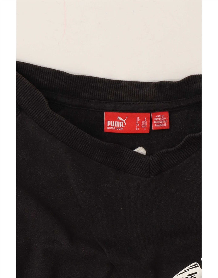 Puma Camiseta Masculina Graphic Top Grande Cinza