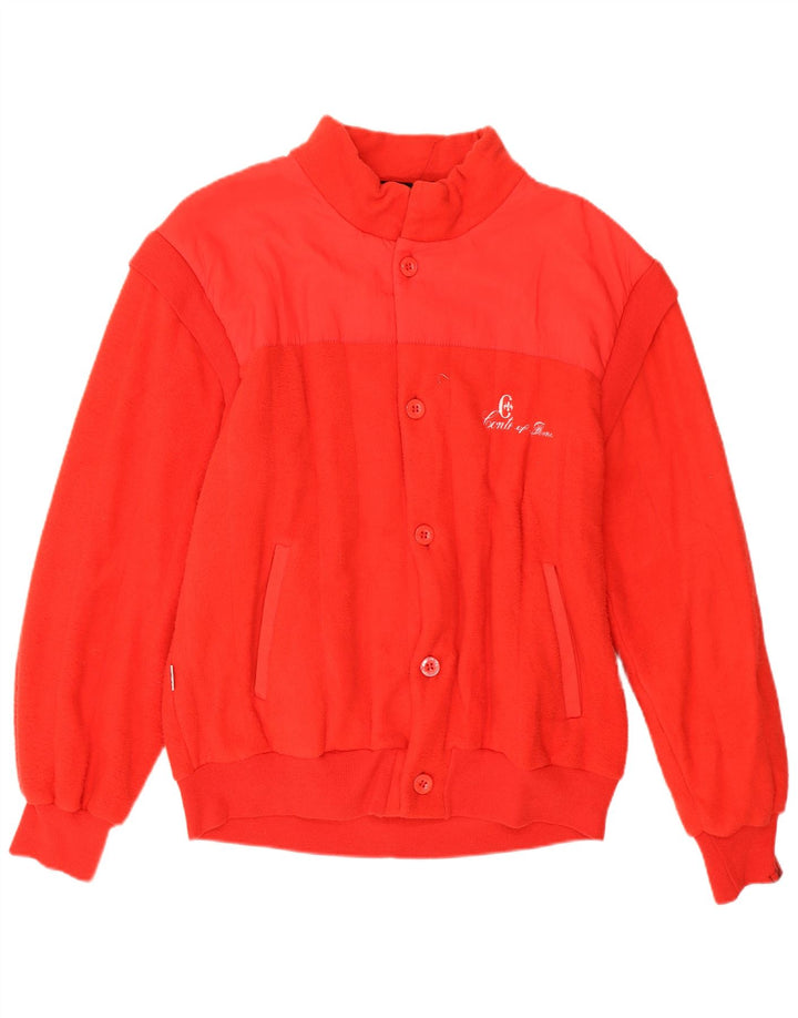 Suéter cardigã masculino Conte of Florence grande vermelho