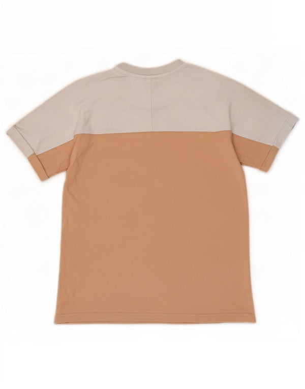 Camiseta feminina gráfica Adidas UK 14 médio branco colorblock algodão