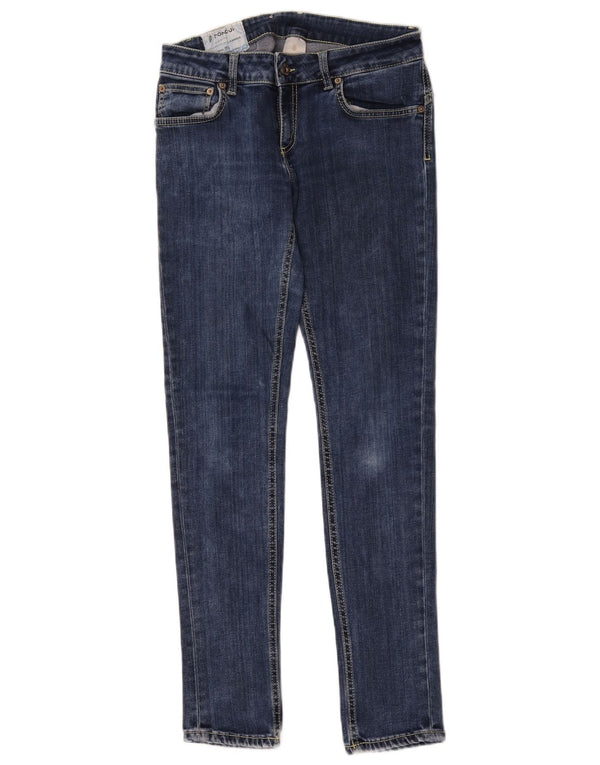 Dondup Jeans skinny feminino W28 L29 algodão azul marinho