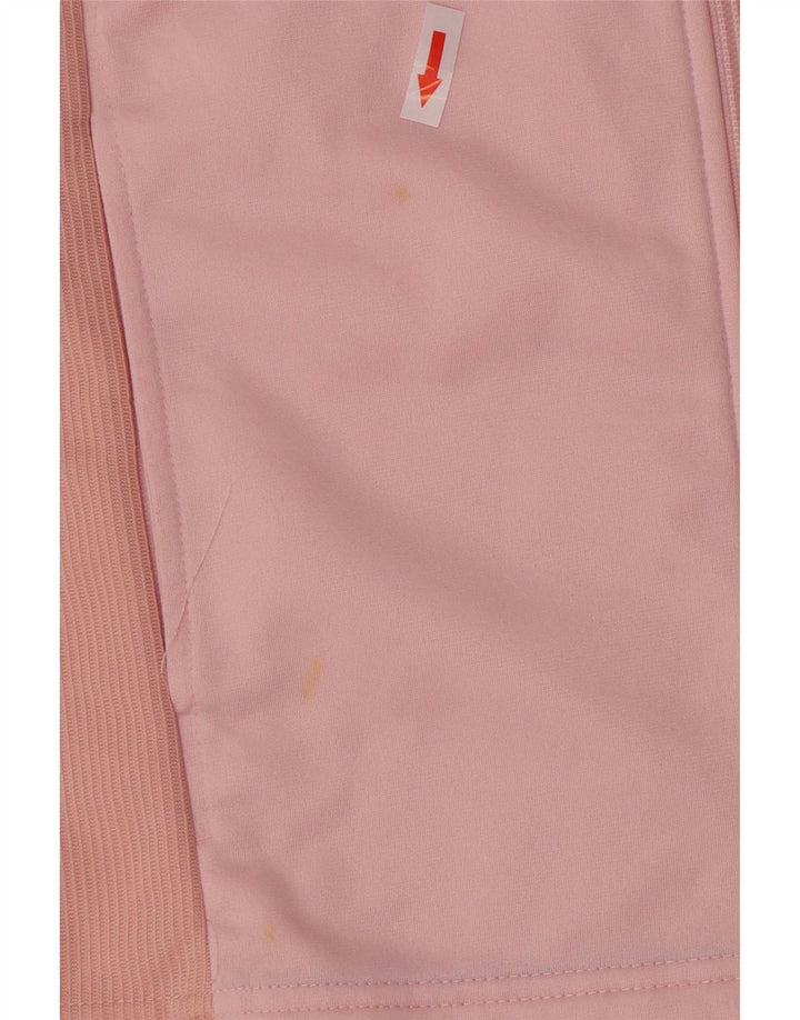 Asics Womens Tracksuit Top Jacket UK 16 Grande Rosa Colourblock Poliéster