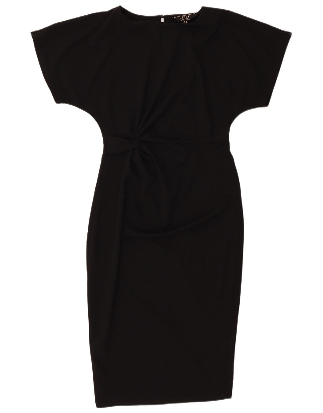 Vestido feminino Lipsy Batwing com bainha UK 10 pequeno preto