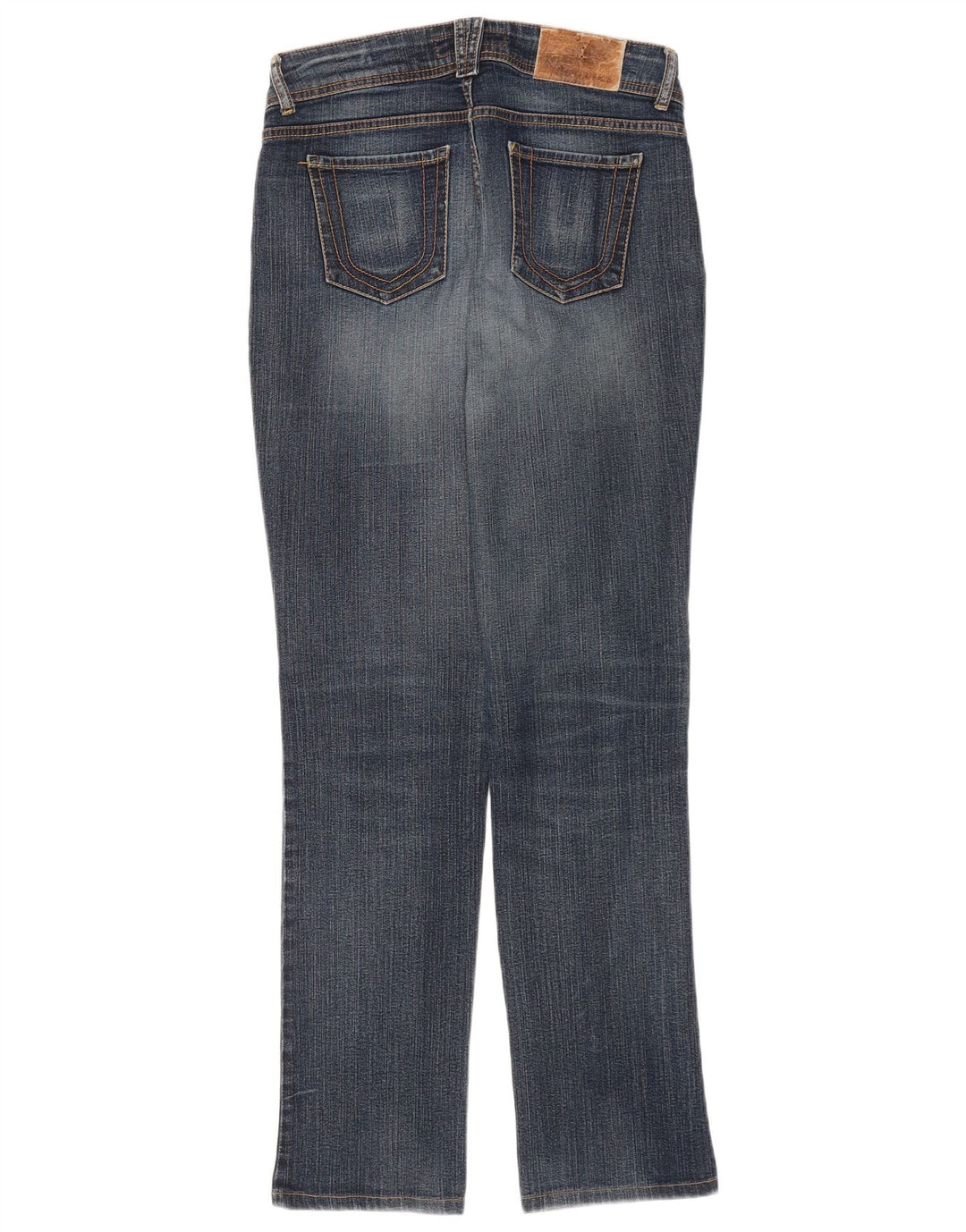Jeans retos femininos Trussardi W28 L32 algodão azul marinho