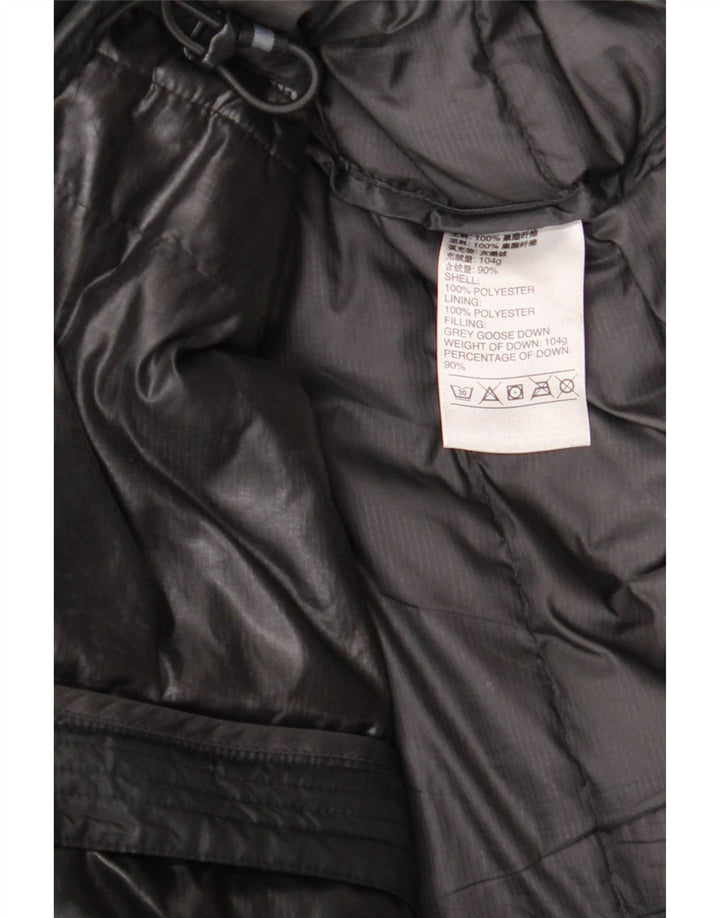 Jaqueta acolchoada com capuz feminina Adidas UK 18 XL preto poliéster