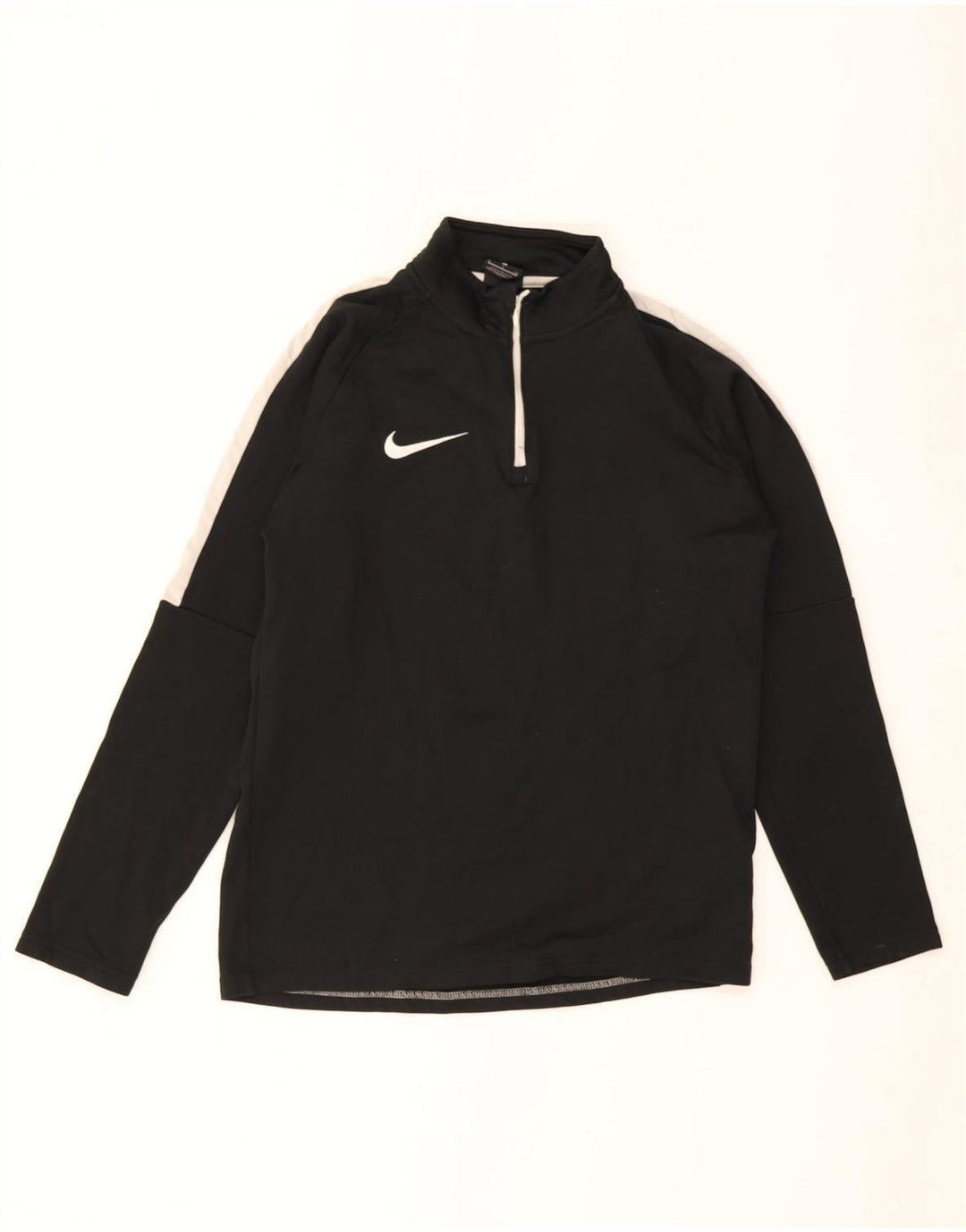 Moletom Nike Masculino Dri Fit Zip Neck Jumper Pequeno Preto Colorblock
