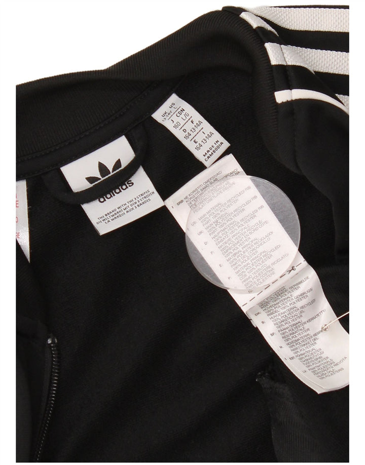 Casaco de treino Adidas Boys 13-14 anos preto poliéster