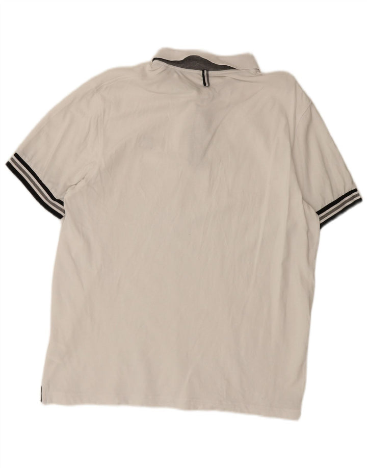 Camisa polo masculina SUN68 2XL algodão branco