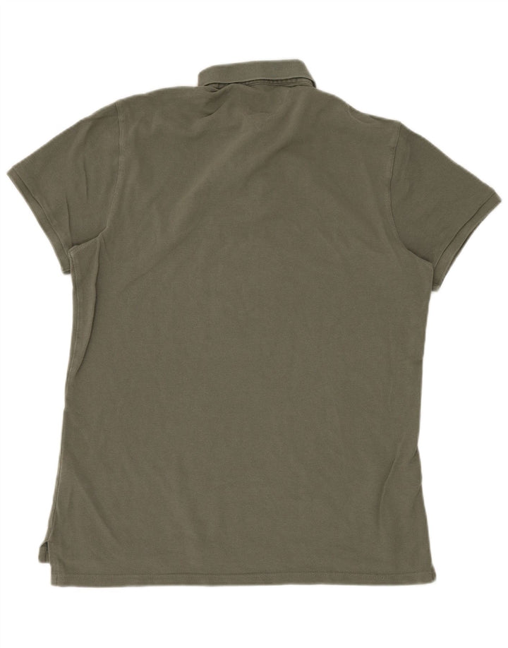 Camisa polo masculina TOMMY HILFIGER Regular Fit XL algodão cáqui