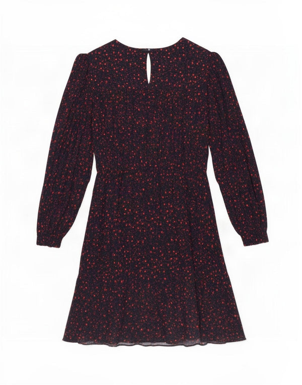Vestido feminino Marks & Spencer A-Line UK 14 médio azul marinho floral