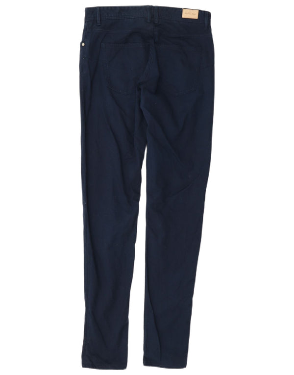 Calça casual slim masculina Massimo Dutti W28 L32 algodão azul marinho