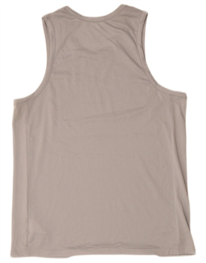 Colete Nike Masculino Dri Fit Graphic Top Grande Cinza Poliéster