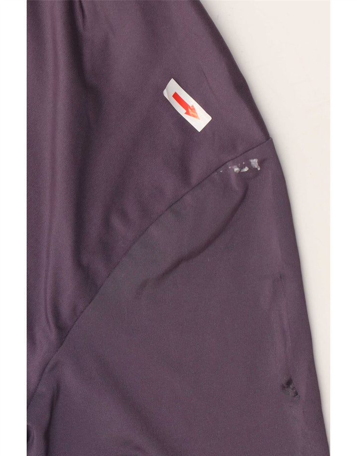 Camisa polo masculina Adidas Golf grande poliéster listrado roxo