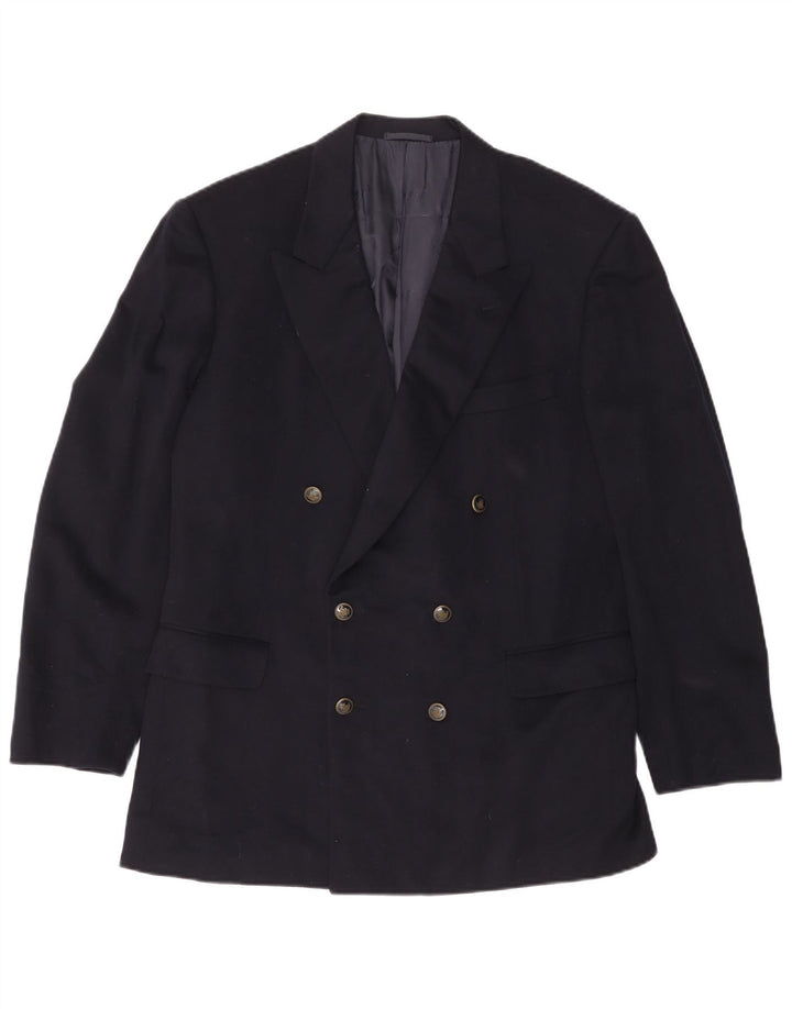 Jaqueta blazer masculina BELVEST com peito duplo IT 52 XL lã azul marinho