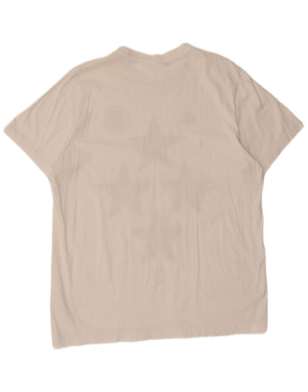 Adidas Mens Deutscher Fussball Bund Camiseta gráfica Top XL algodão branco