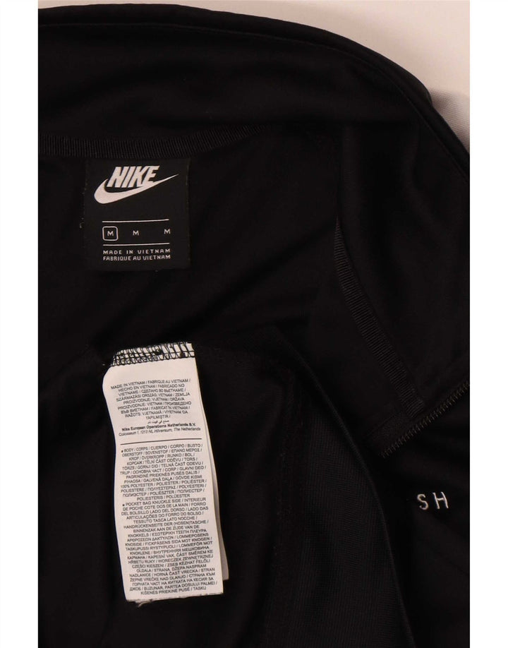 Nike Mens Swoosh Graphic Tracksuit Top Jaqueta Médio Preto Colorblock