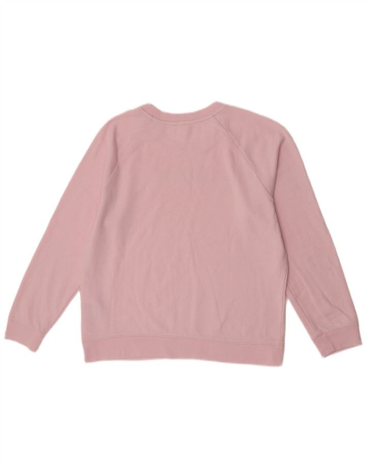 Moletom feminino Levi's com estampa oversized, Reino Unido 14, algodão rosa médio