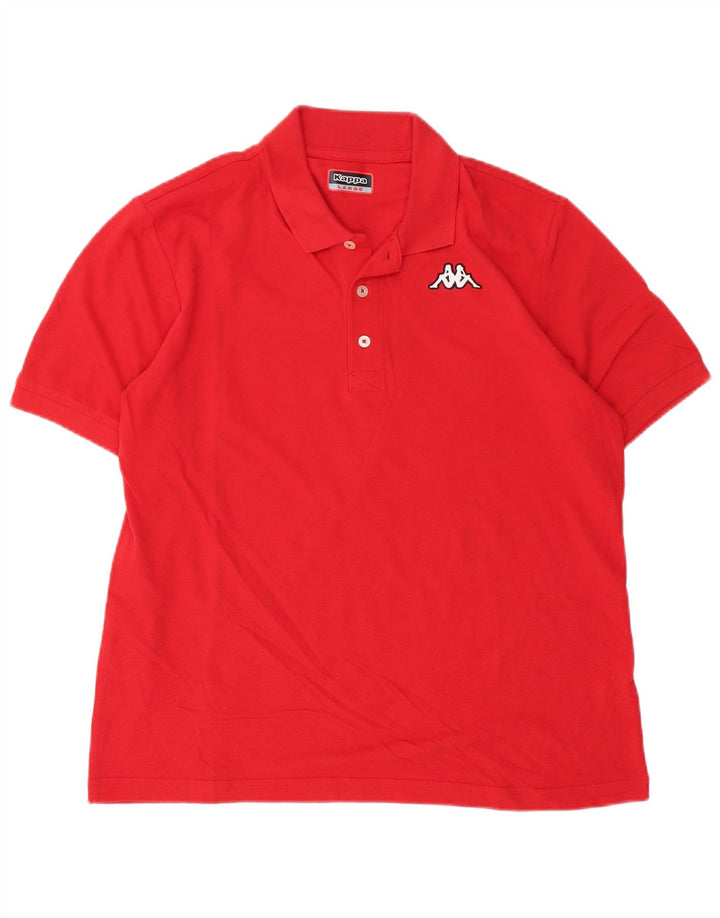 Camisa polo masculina Kappa grande algodão vermelho
