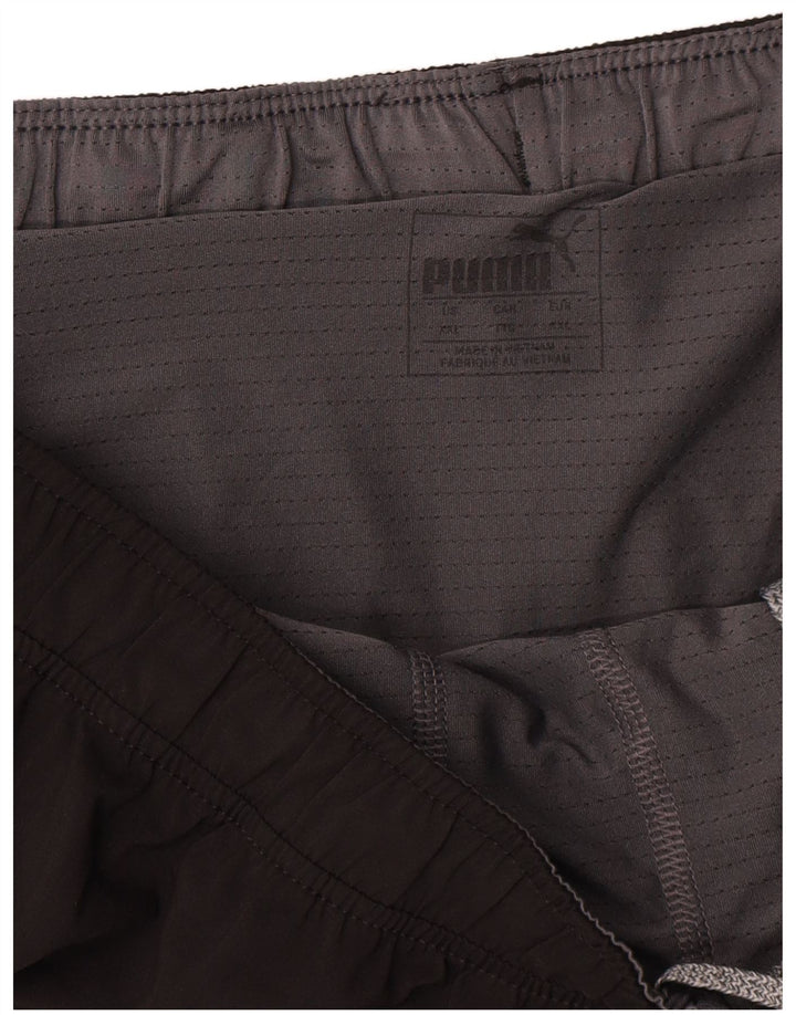 Shorts esportivos gráficos masculinos Puma 2XL poliéster preto